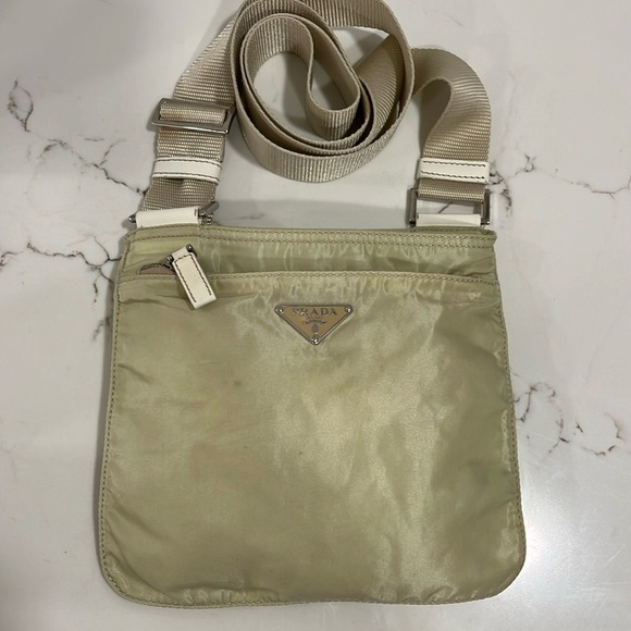 Prada Handbags - Prada Tessuto Crossbody Bag